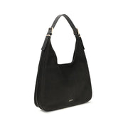 Michael Kors Black Calf Leather Bos Taurus Shoulder Bag