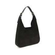 Michael Kors Black Calf Leather Bos Taurus Shoulder Bag