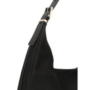 Michael Kors Black Calf Leather Bos Taurus Shoulder Bag
