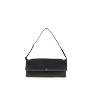Courrèges Black Calf Leather Bos Taurus Shoulder Bag
