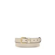 Valentino Garavani White Leather Regular Belt