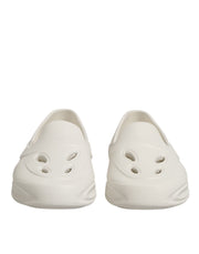 Dolce & Gabbana White Rubber Slides Low Top Sneakers Shoes