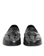 Dolce & Gabbana Black Rubber Slides Low Top Sneakers Shoes