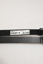 Dolce & Gabbana Black Double Strap Leather Silver Buckle Belt