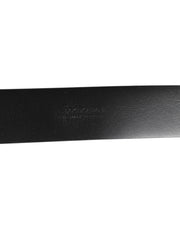 Dolce & Gabbana Black Leather Side Rings Brass Buckle Belt