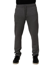 Dolce & Gabbana Gray Cotton Jogger Sweatpants Trouser Pants
