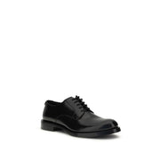 Dolce & Gabbana Black Calf Leather Bos Taurus Oxfords And Derbies