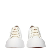 Marni White Leather Platform Sneakers