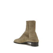 Margiela Beige Leather Ankle Boots