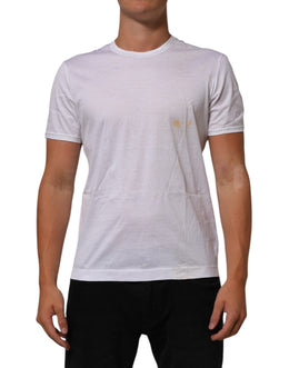 Dolce & Gabbana White Cotton Crew Neck Underwear Tee T-shirt