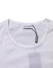 Dolce & Gabbana White Cotton Crew Neck Underwear Tee T-shirt