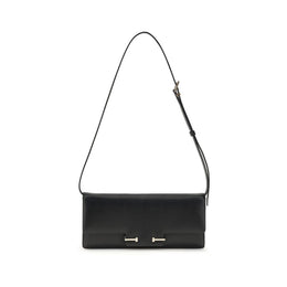 Tom Ford Black Leather Shoulder Bag