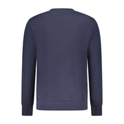 North Sails Blue Cotton Men Sweatshirt