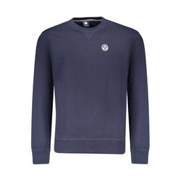 North Sails Blue Cotton Men Sweatshirt
