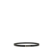 Tom Ford Black Leather Regular Belt