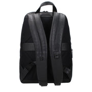 Piquadro Black Leather Backpack