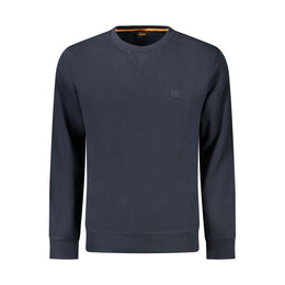 Hugo Boss Blue Cotton Sweatshirt