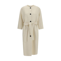 Aftercoat Cream Fleece Wool Coat