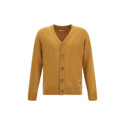 Brooksfield Yellow Fleece Wool Cardigan