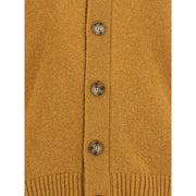 Brooksfield Yellow Fleece Wool Cardigan