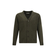 Brooksfield Green Fleece Wool Cardigan
