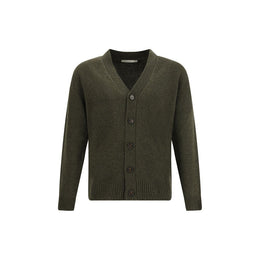 Brooksfield Green Fleece Wool Cardigan