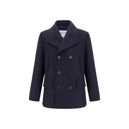 Burberry Blue Wool Coat