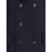 Burberry Blue Wool Coat