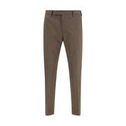 PT Torino Brown Fleece Wool Casual Pants