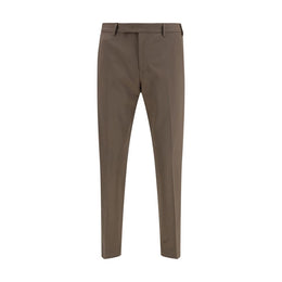 PT Torino Brown Fleece Wool Casual Pants