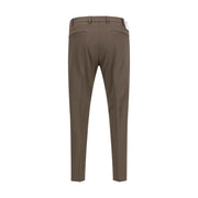 PT Torino Brown Fleece Wool Casual Pants