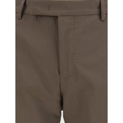 PT Torino Brown Fleece Wool Casual Pants