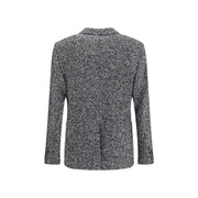 Dolce & Gabbana Gray Fleece Wool Coat