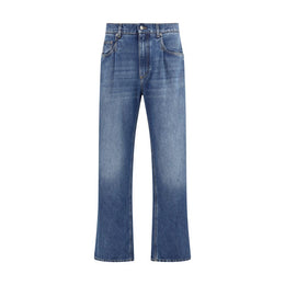Dolce & Gabbana Blue Cotton Relaxed Fit Jeans