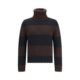 Dolce & Gabbana Brown Wool Turtleneck