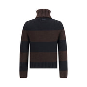 Dolce & Gabbana Brown Wool Turtleneck