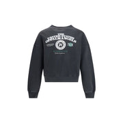 Palm Angels Black Cotton Sweatshirt