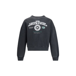 Palm Angels Black Cotton Sweatshirt