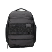 Piquadro Gray Fabric Backpack