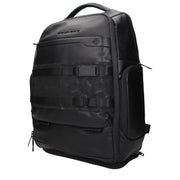 Piquadro Black Leather Backpack