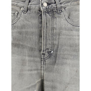 Haikure Gray Cotton Straight-Leg Jeans