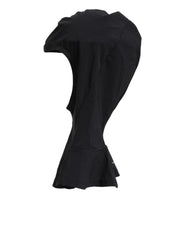 Dolce & Gabbana Black Nylon Elastane Balaclava Hood Face Cover Hat