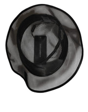 Dolce & Gabbana Black Silk Mesh Bucket Men Fisherman Cap Hat