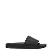 Marcelo Burlon Black Cotton Slippers