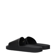 Marcelo Burlon Black Cotton Slippers