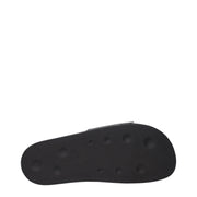 Palm Angels Black Cotton Slippers