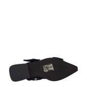 Ganni Blue Fabric Sandals