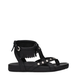 Isabel Marant Black Leather Sandals