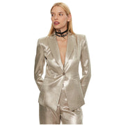 Patrizia Pepe Yellow Polyester Blazer