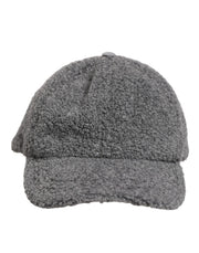 Dolce & Gabbana Gray Wool Fleece Rapper Men Baseball Capello Hat